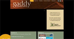 Desktop Screenshot of gaddyconstruction.com