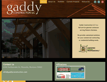 Tablet Screenshot of gaddyconstruction.com